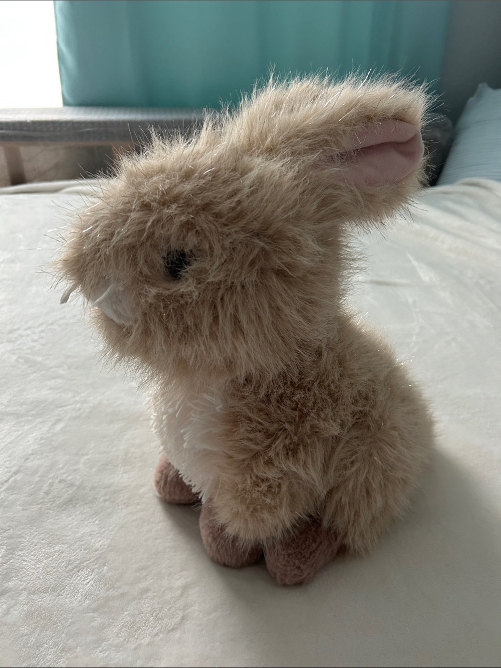 Plush Bunny Stuffed Animal - Light Brown Cute Rabbit